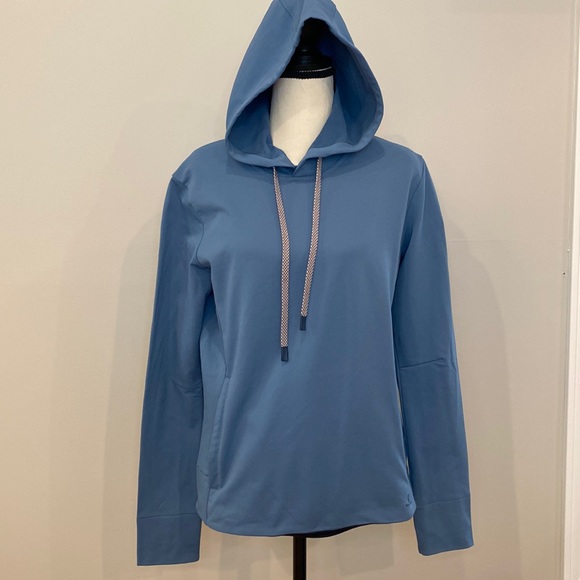 Womens Salomon comet mid hoodie kangaroo workout warm gear tech ski - Picture 4 of 15